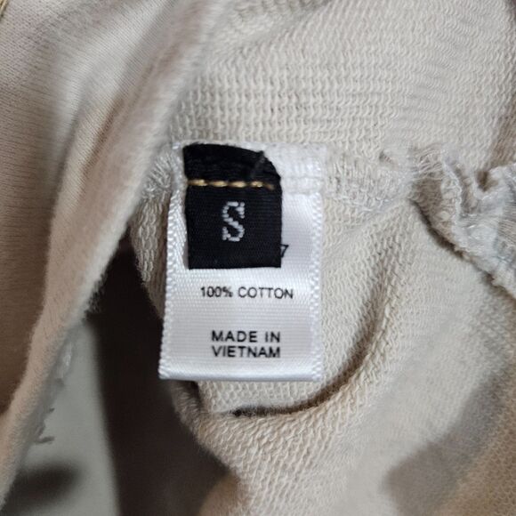 Judith March Wife of the Party Cropped Oversized Sweatshirt Women's Small Beige - Picture 2 of 8